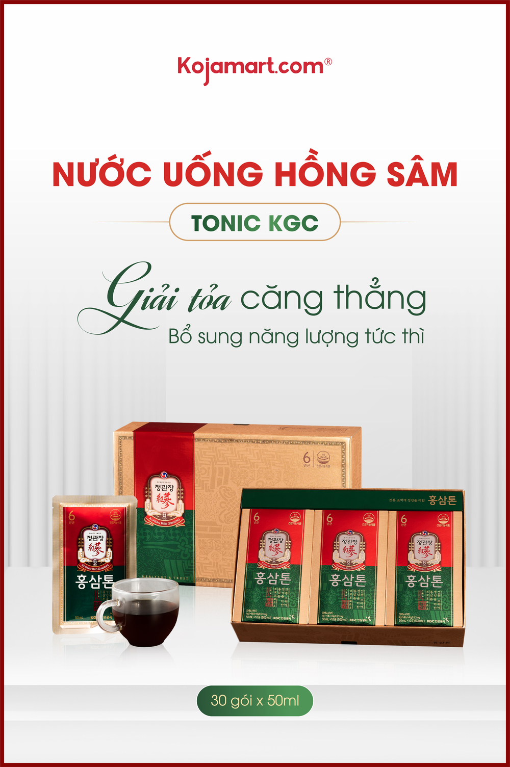 nuoc-uong-hong-sam-tonic Nước Uống Hồng Sâm Tonic KGC 30 Gói X 50ml