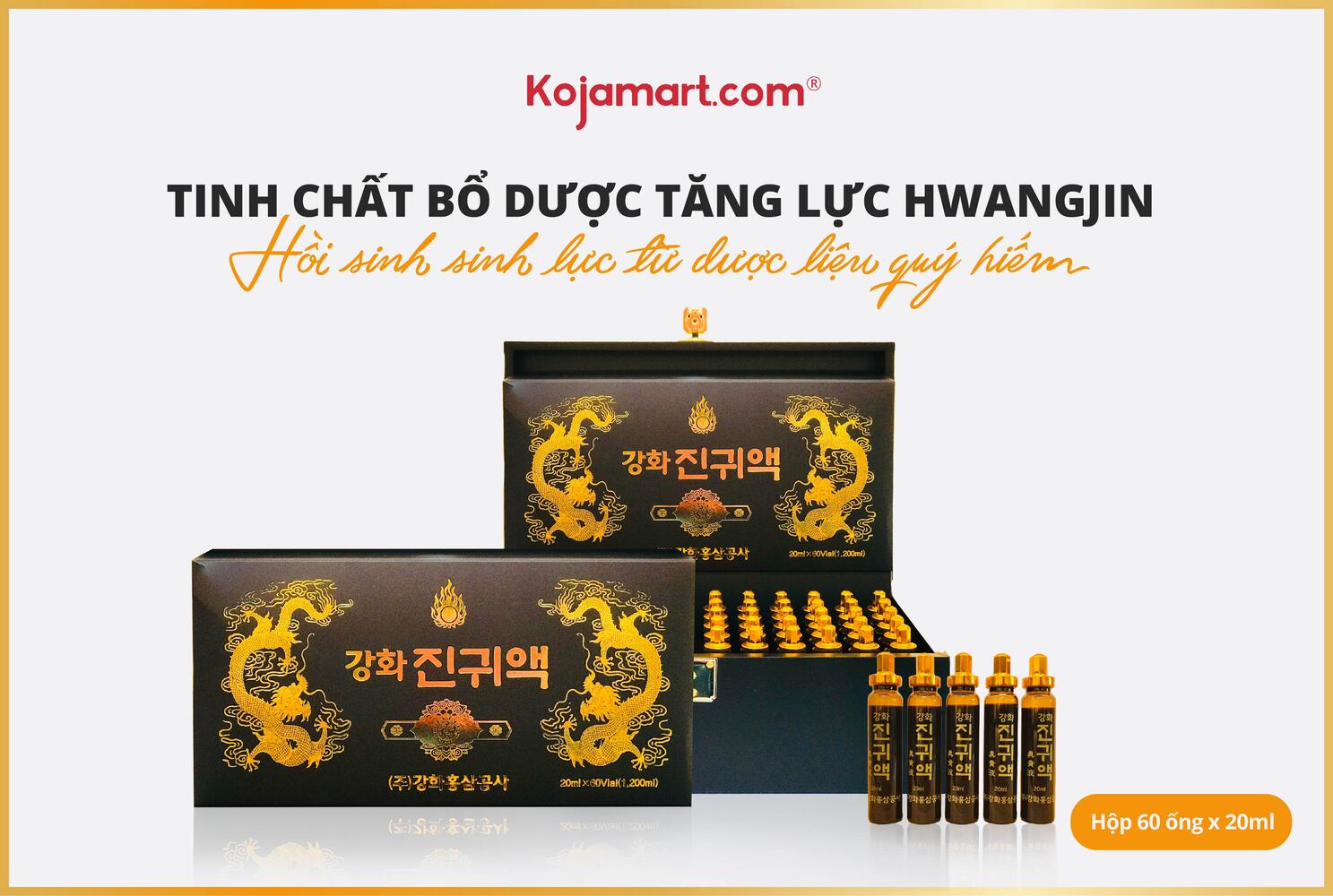 tinh-chat-bo-duoc-tang-luc-hwangjin Tinh Chất Bổ Dược Tăng Lực Hwangjin 60 ống X 20ml